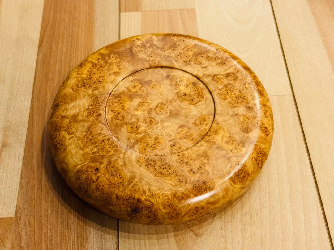 希少 北海道工芸品 瘤杢 木製鉢 昭和レトロ No.58