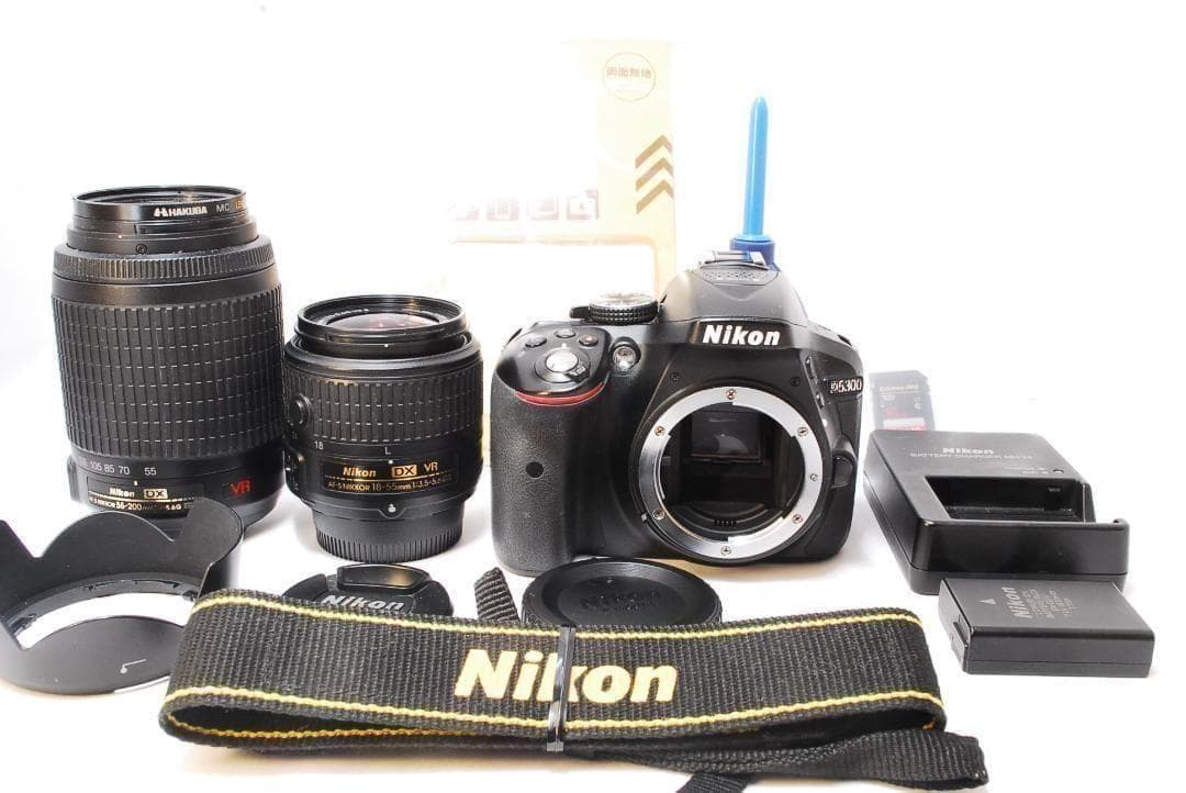 Wi-Fi対応 GPS搭載✨️実用美品✨Nikon D5300✨ダブルレンズ