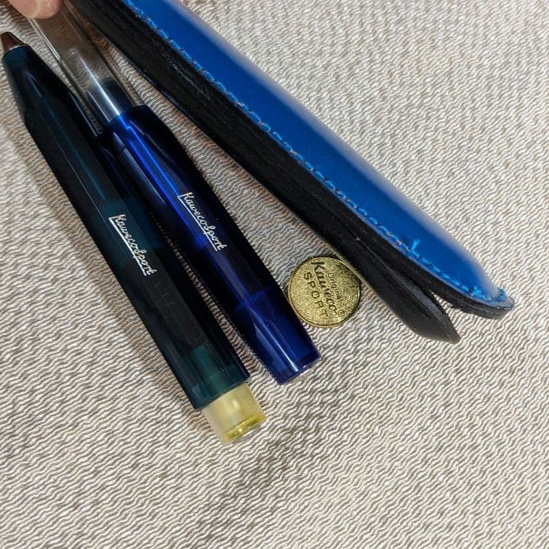 稀少製造終了品 Kaweco SPORT 万年筆・ボールペンセット　青