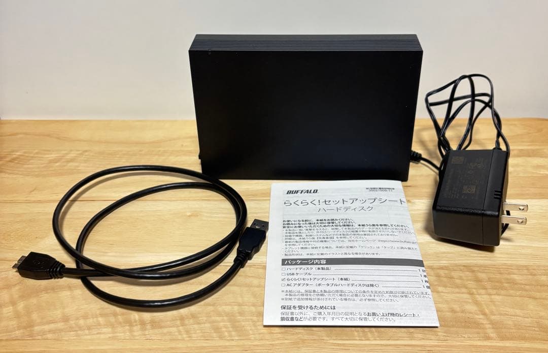 バッファロー 外付けハードディスク 2.0TB（HD-EDS2U3-BE）