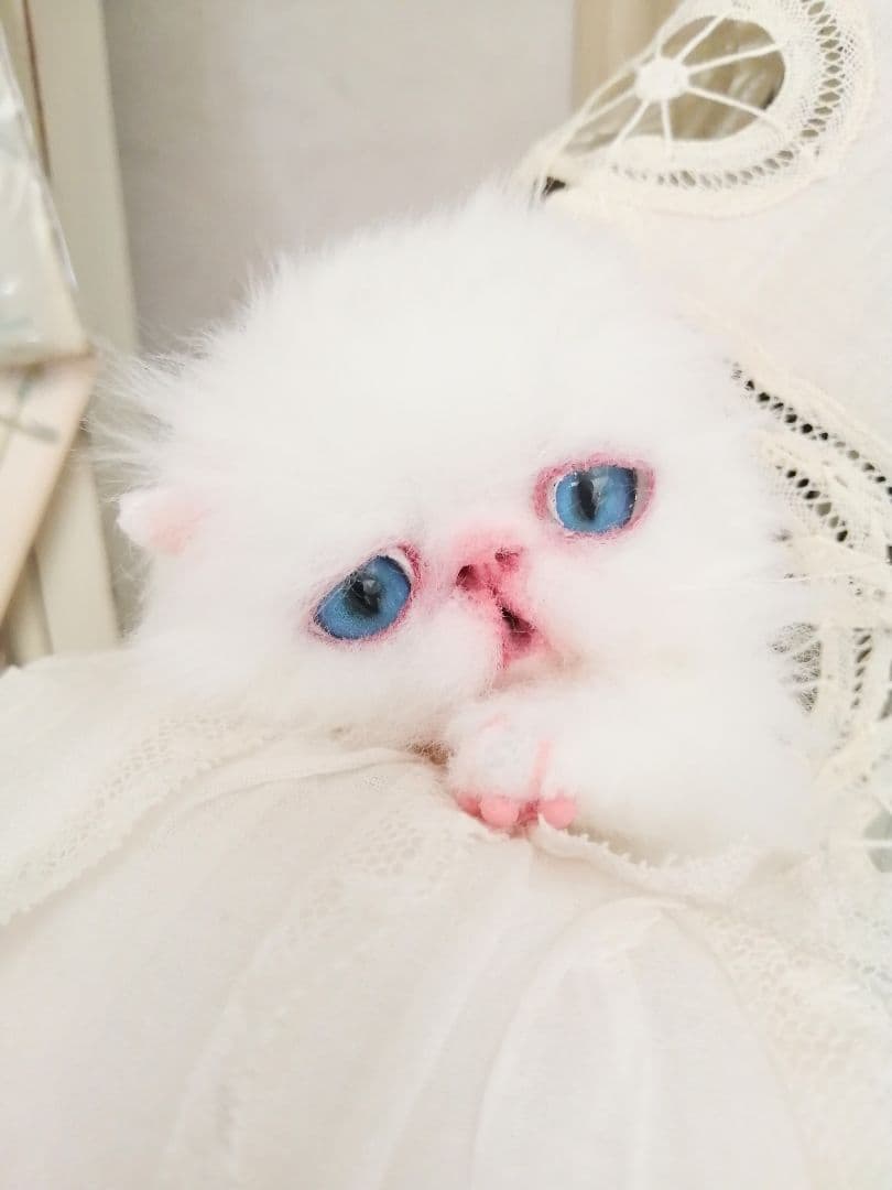 ミニミニ子猫ちゃん♡アートドール♡ぬいぐるみ♡エキゾチック♡ふわふわ♡