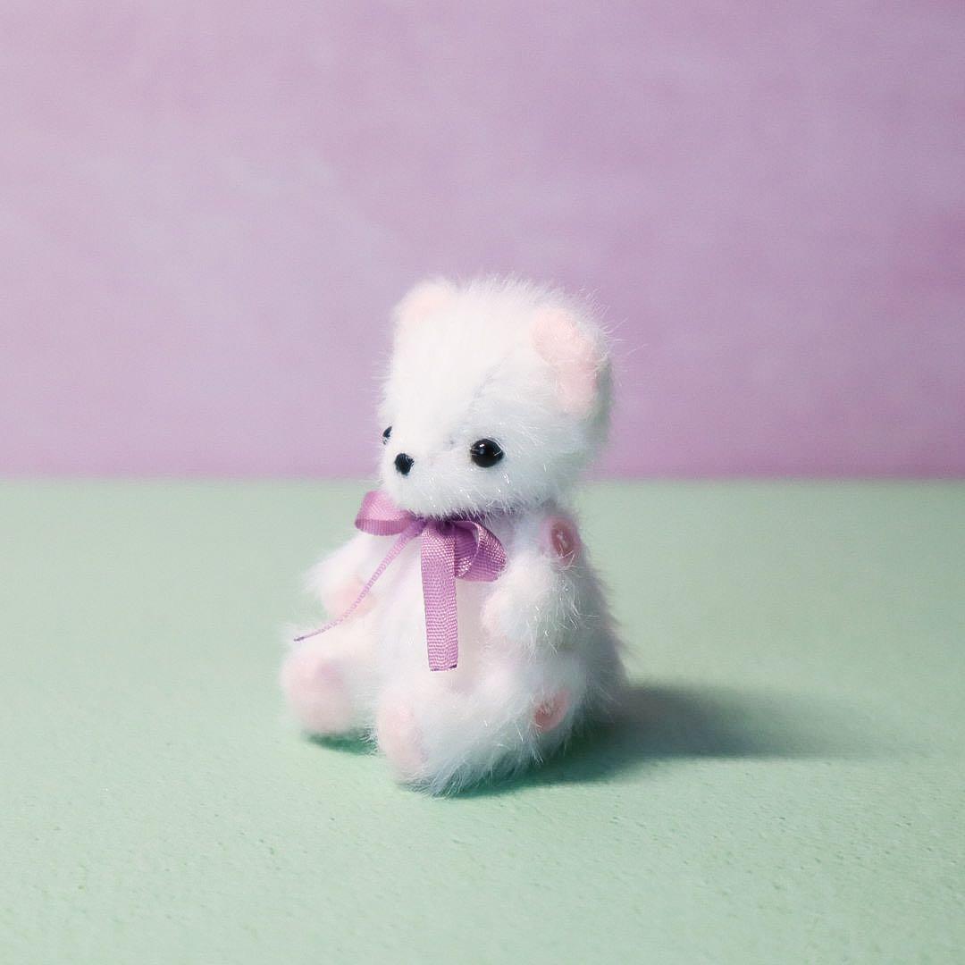 ハンドメイド・ミニチュアベア　ミニチュアテディベア　手作り　ぬいぐるみ　作家