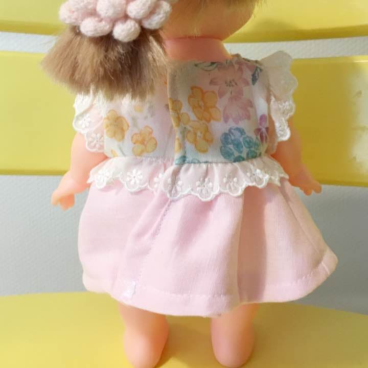 商談済み＊*メルちゃん 服 春ワンピース ピンクのお花 ❁