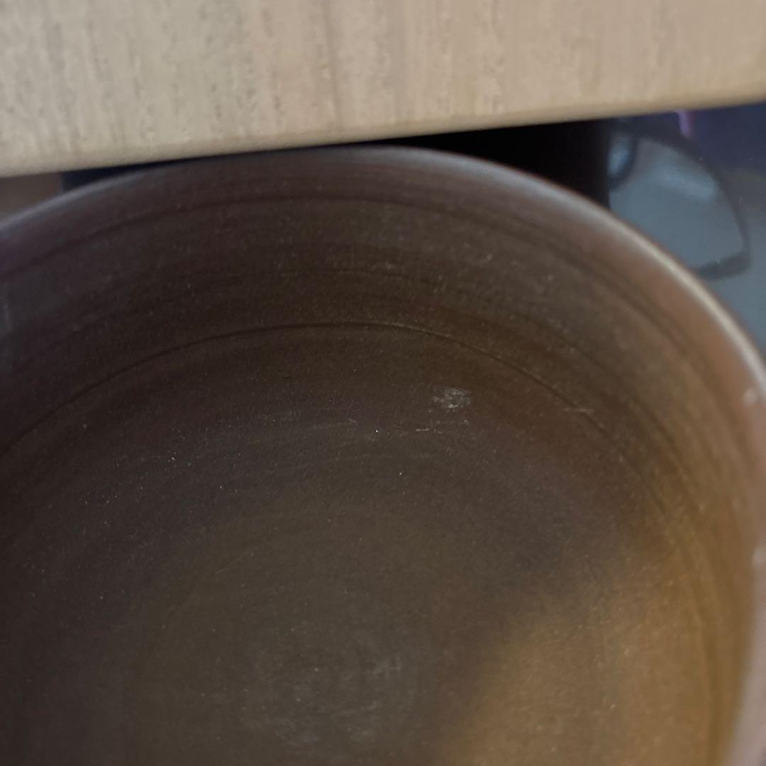 二本松萬古焼抹茶茶碗　木箱入り
