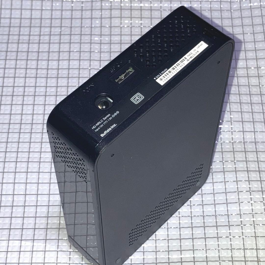 【美品】 バッファロー 外付けHDD HD-NRLC3.0-B 3TB