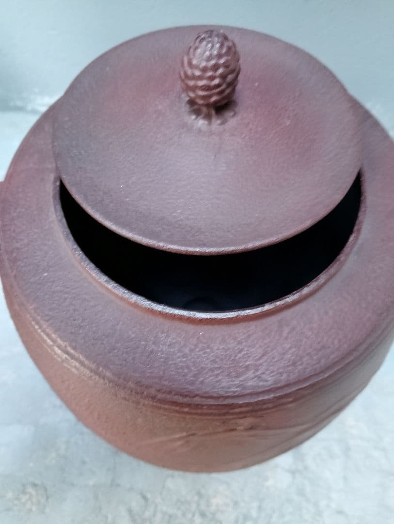 鋳鉄製 茶釜と木製杓子セット