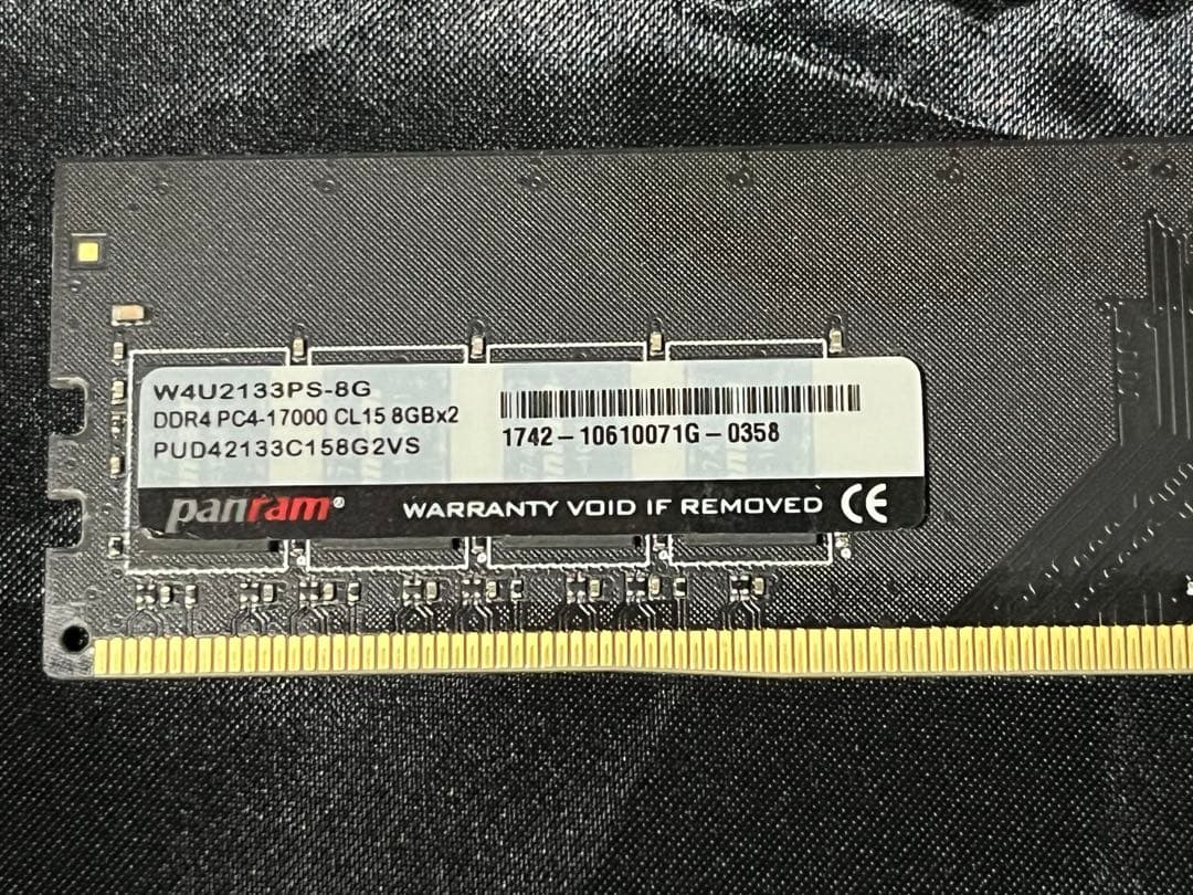 ［中古 動作確認済]panram Value Series DDR4 8GBx2