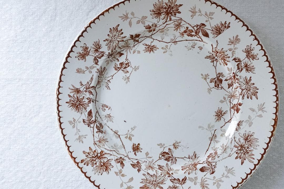 フランス　クレイユモントロー　MIGNARDISE　デザート皿　20.8cm　②