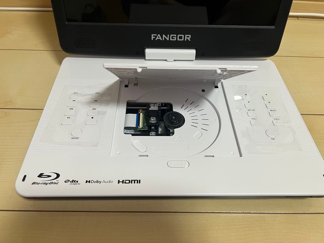 FANGOR ポータブル ブルーレイプレーヤー 14.1インチ