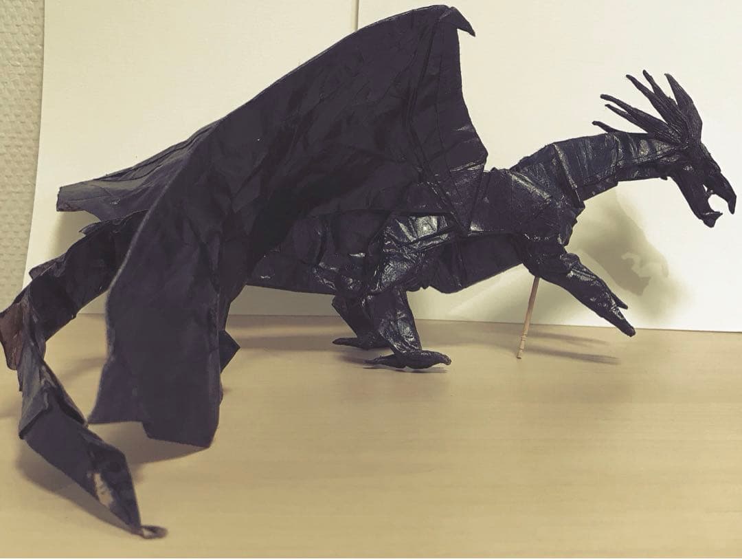 折り紙 エンシェントドラゴンアナザー　黒