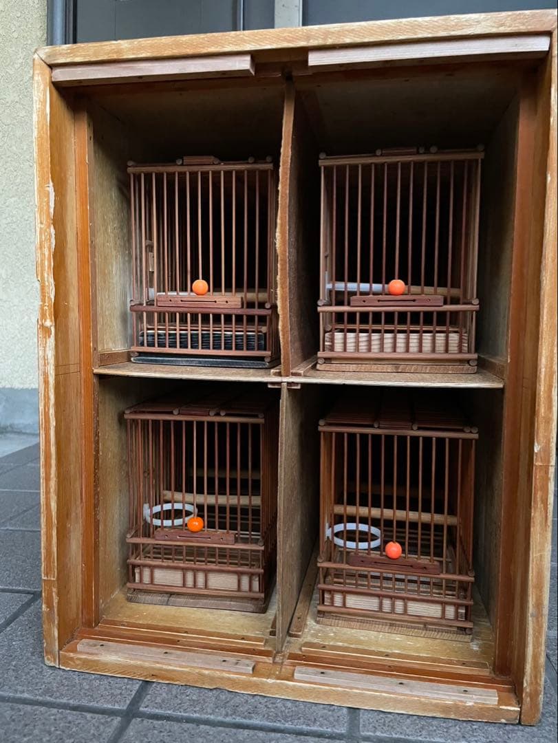 メジロ寝かせ箱　カゴ４個セット