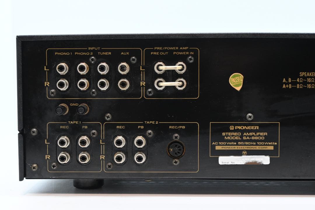 PIONEER プリメインアンプ SA-8800【簡易整備品動作品　美品】