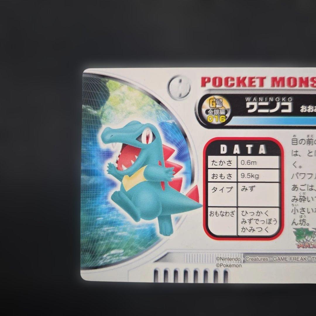 ポケモンずかんカードGS金銀編ワニノコ、アリゲイツ、オーダイル