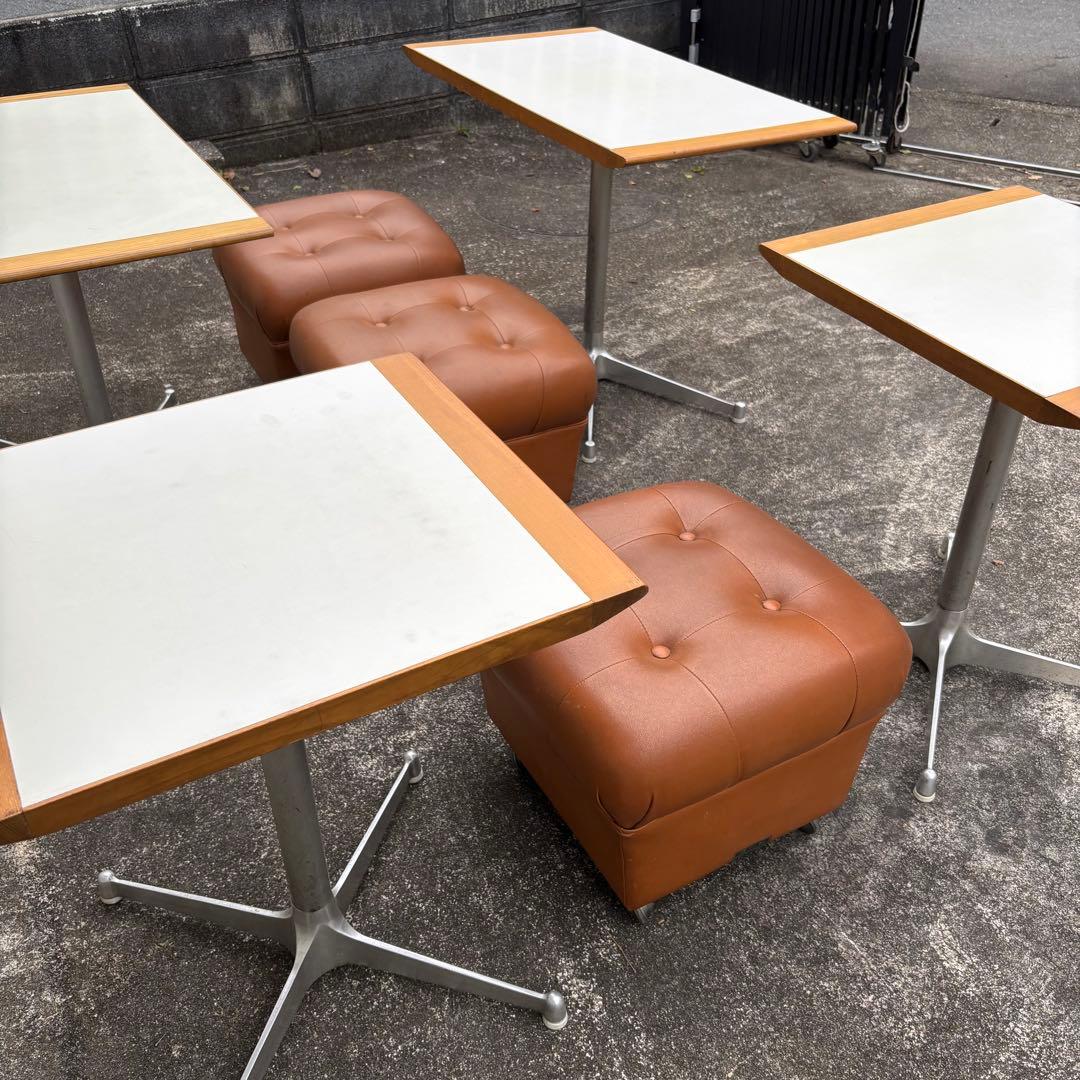 アンティーク 喫茶店の机 椅子 まとめて テーブル イスセット 引取限定 岐阜県