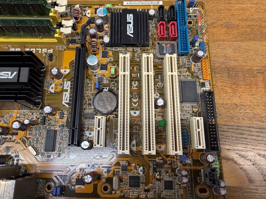 ASUS LGA775 マザーボード、CPU純正ファン、メモリセット(ジャンク)