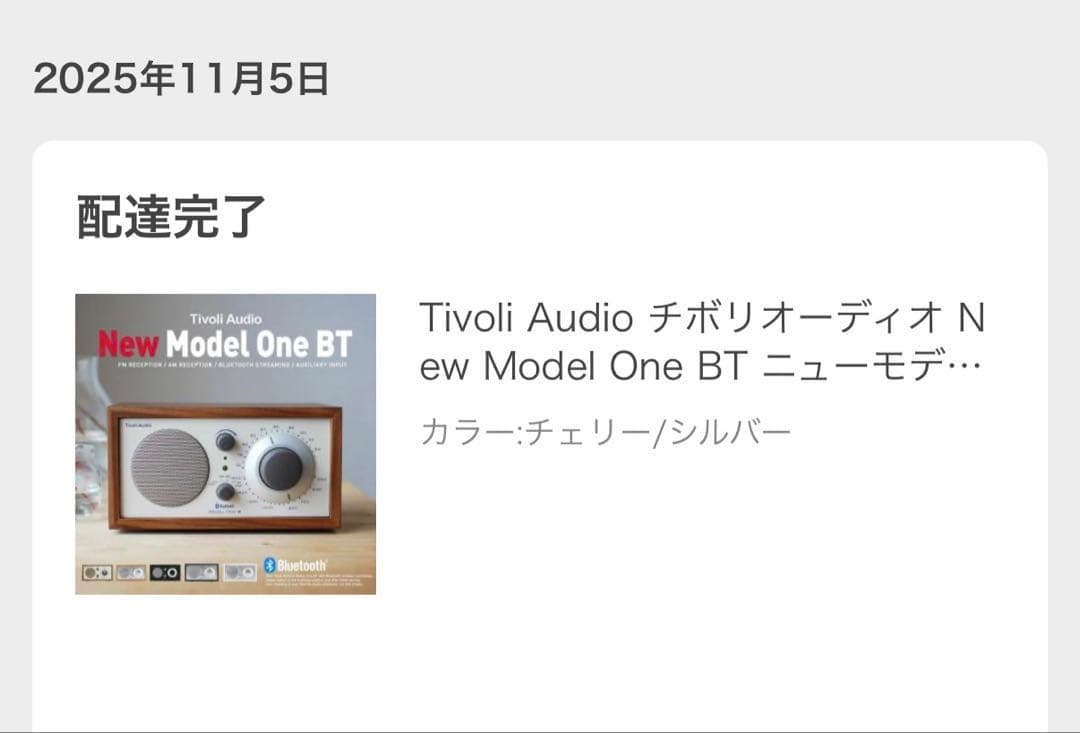 Tivoli Audio / New Model One BT チェリーシルバー
