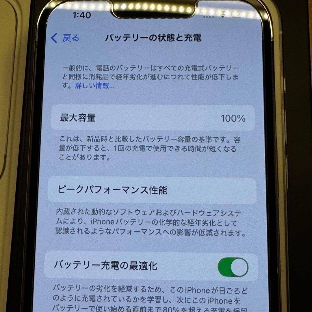 【100%】美品 Apple iPhone 13 Pro 256GB シルバー