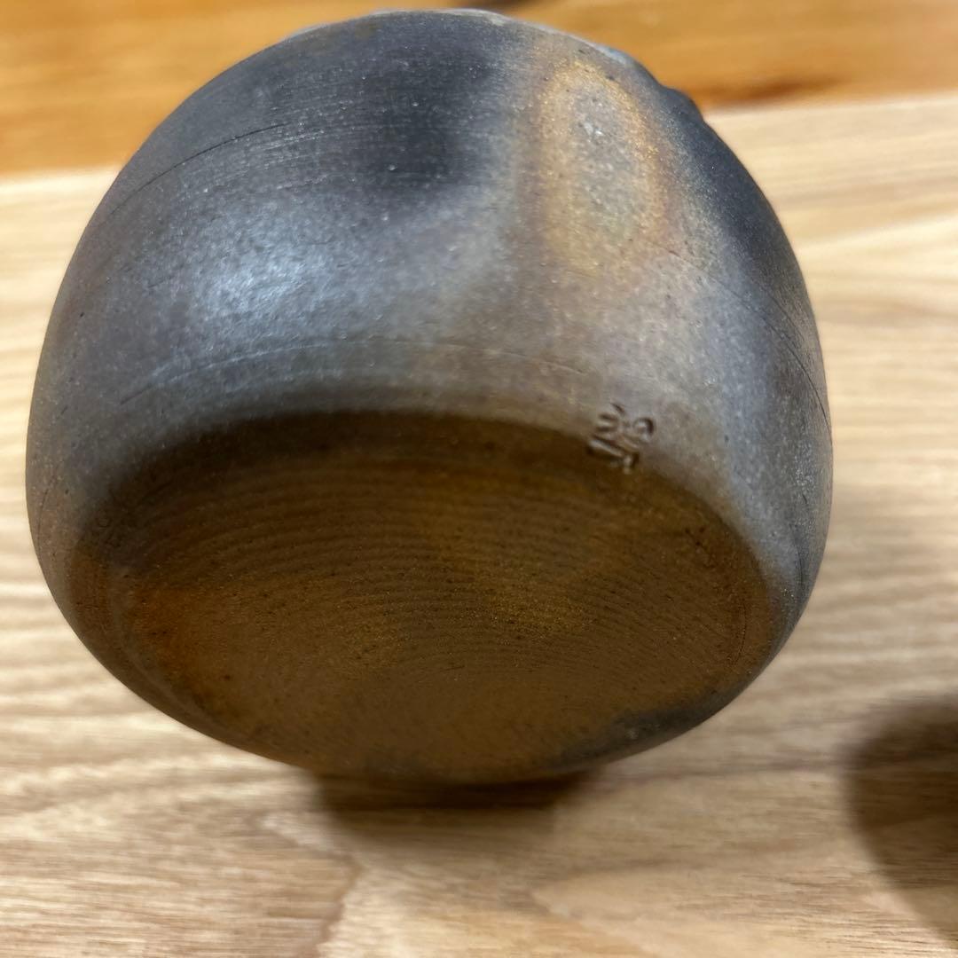 作家　陶芸作家　焼き〆　急須　取手がコロンと可愛い急須　工芸品