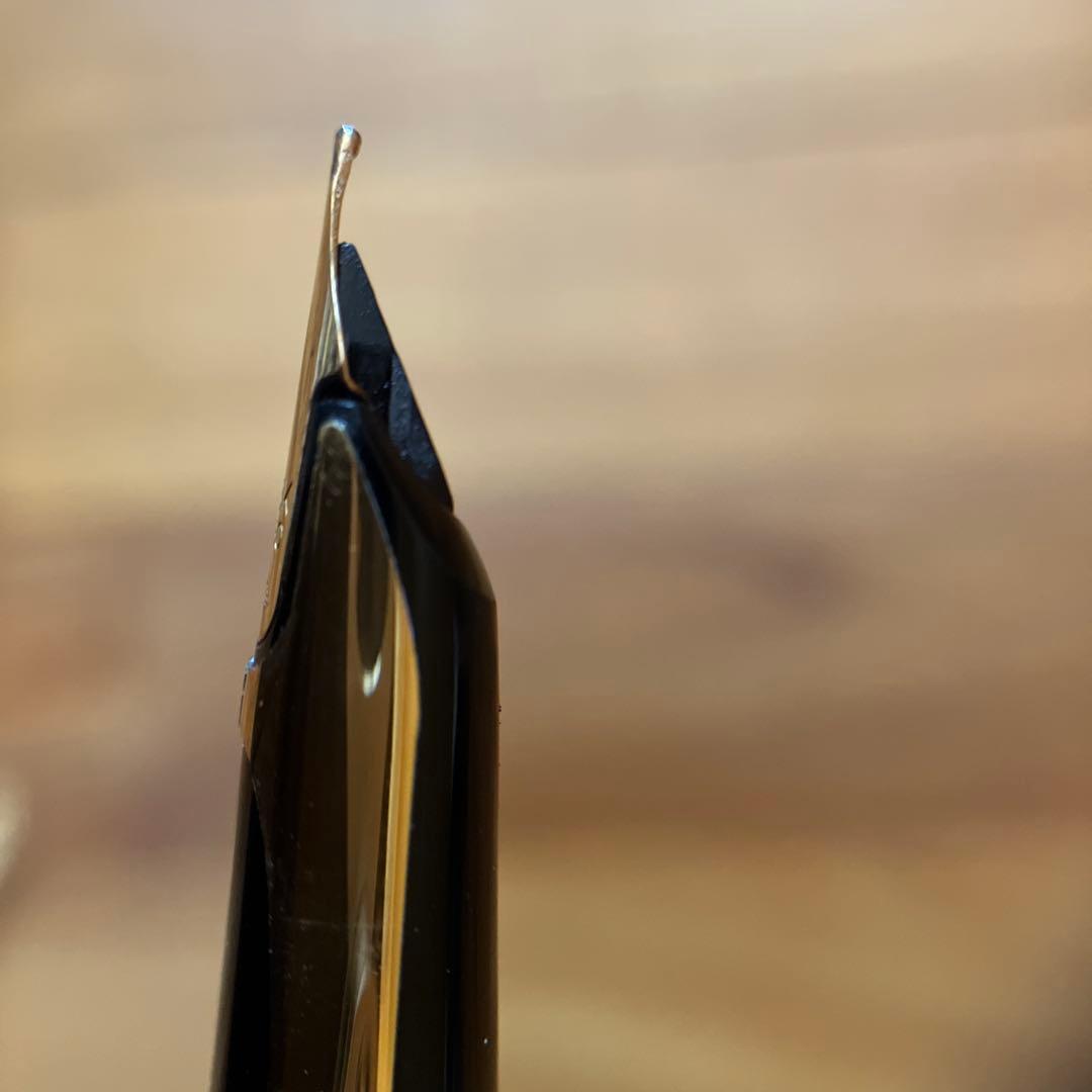 WATERMAN C/F PLAQUE ORG 万年筆 18K 750 モアレ？