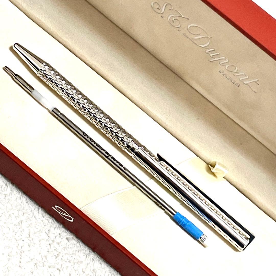 未使用 S.T.Dupont デュポン ボールペン•シャーペン シルバースネーク