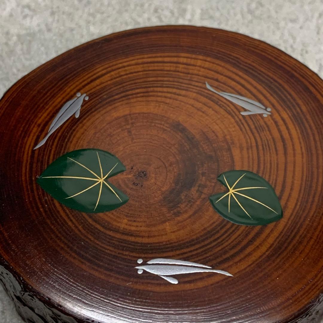 【カンカン】香合 中村宗悦 めだか蒔絵 共箱 茶道具 茶の湯 ④