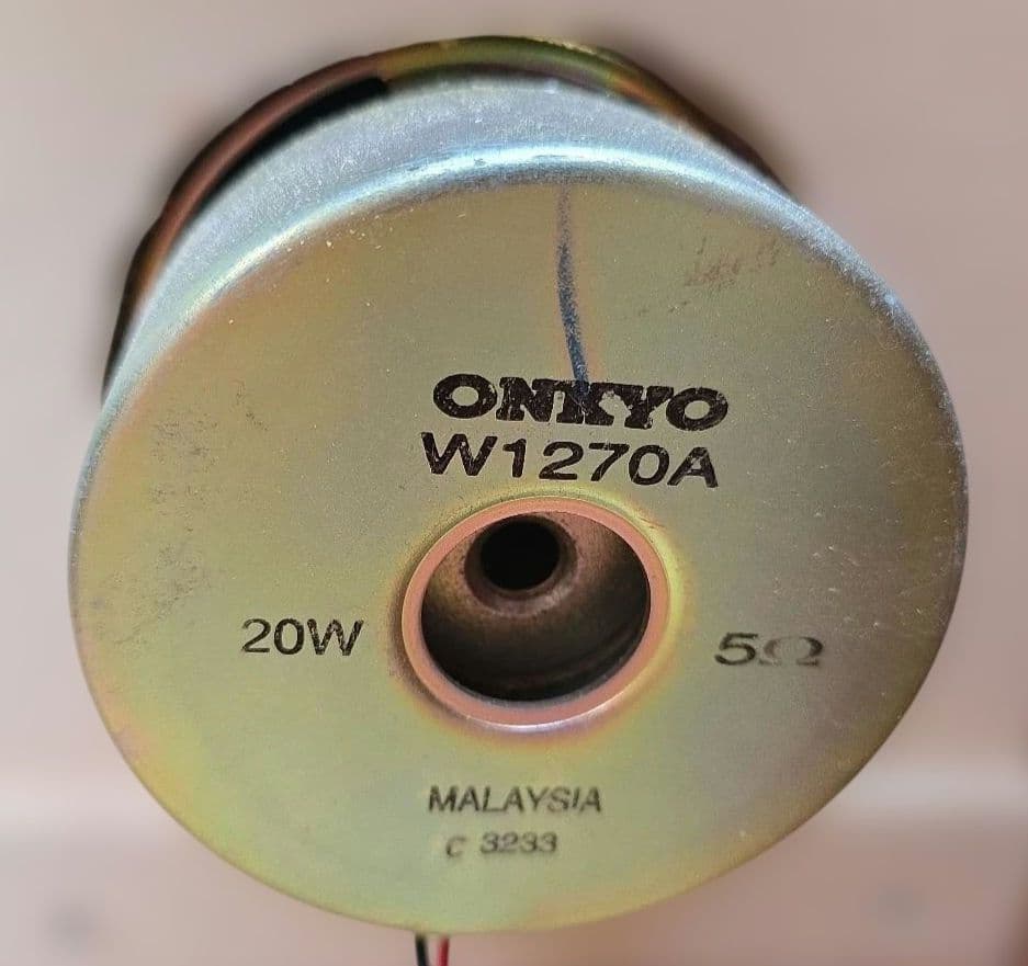 ONKYO W1270A 自作スピーカー バックロードホーン風 木製 大型 引取