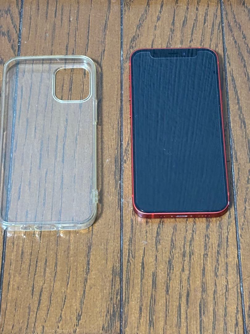 Apple iPhone 12SIMフリー RED本体 + ケース
