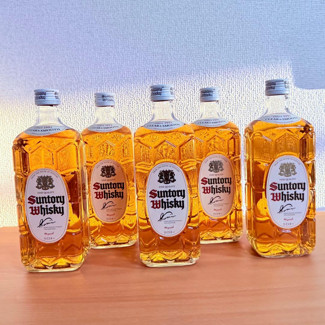 【稀少品】サントリー ウイスキー 限定 白角 700mL 5本セット