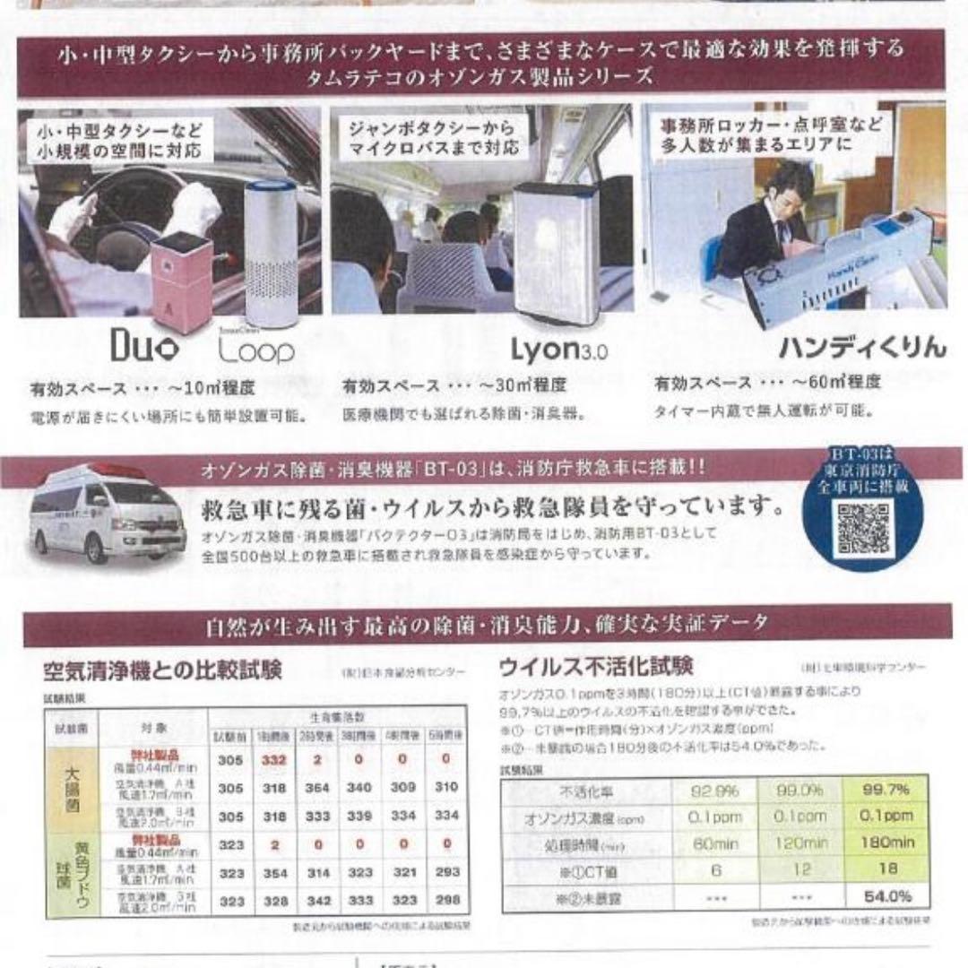 タムラテコ　TECO オゾン発生器 T1-52B