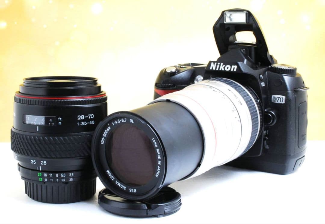 NIKON　D70　ダブルレンズ　初心者⚡️一眼レフ⚡️超望遠⚡️ニコン