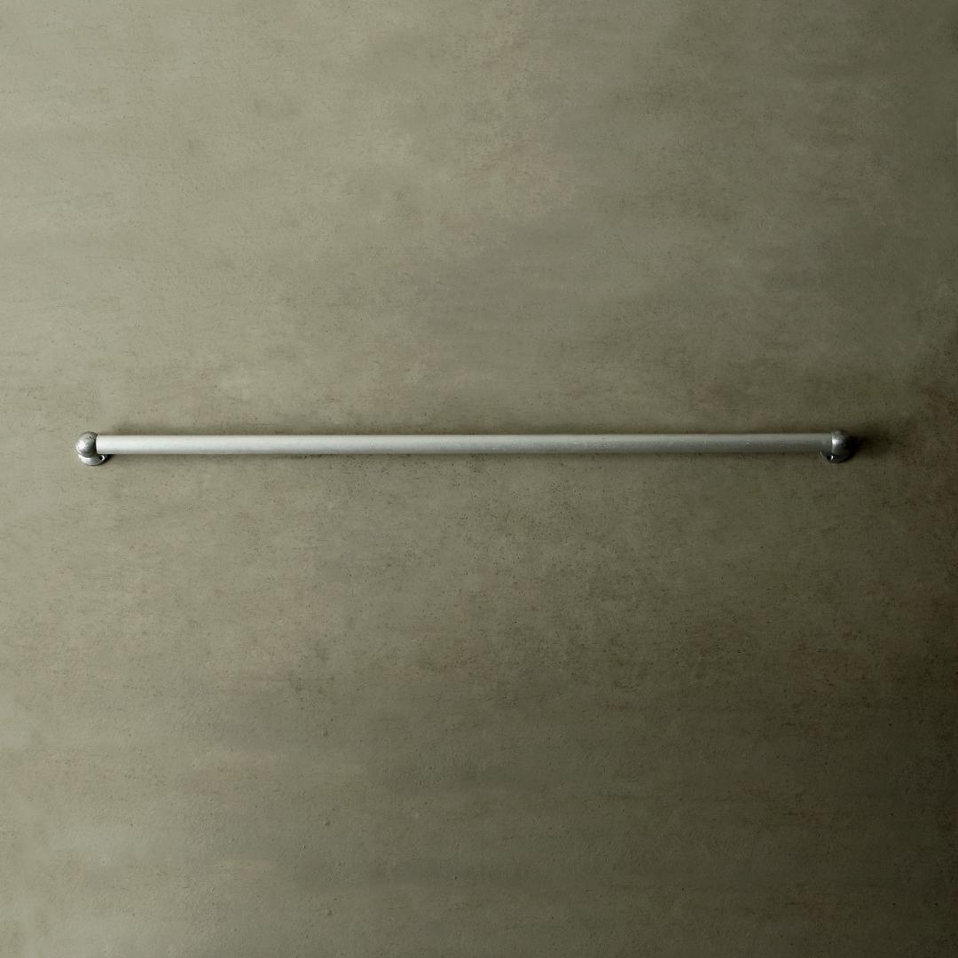 デッドストック アルミ ウォールパイプハンガー 102.5cm マイナスネジ付