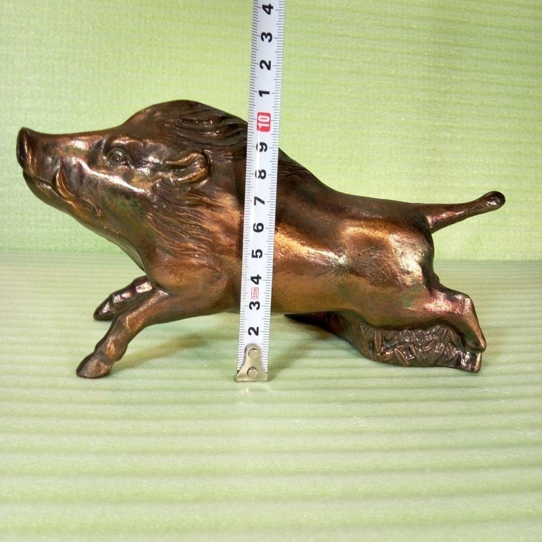 鉄の猪　イノシシ　猪　Wild boar　置物　金属工芸　インテリア
