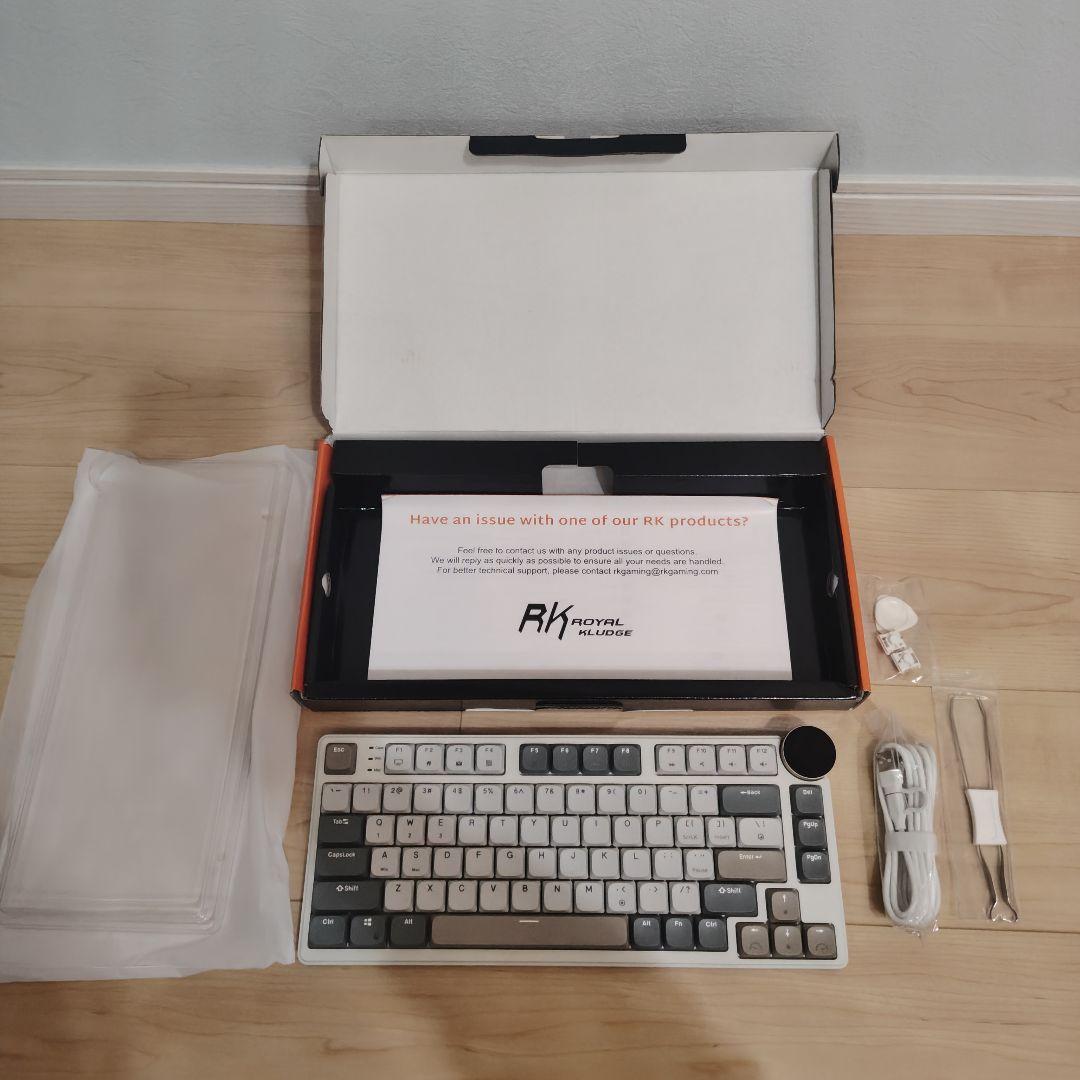 RK  KLUDGE N80 ロープロファイルキーボード(赤軸)