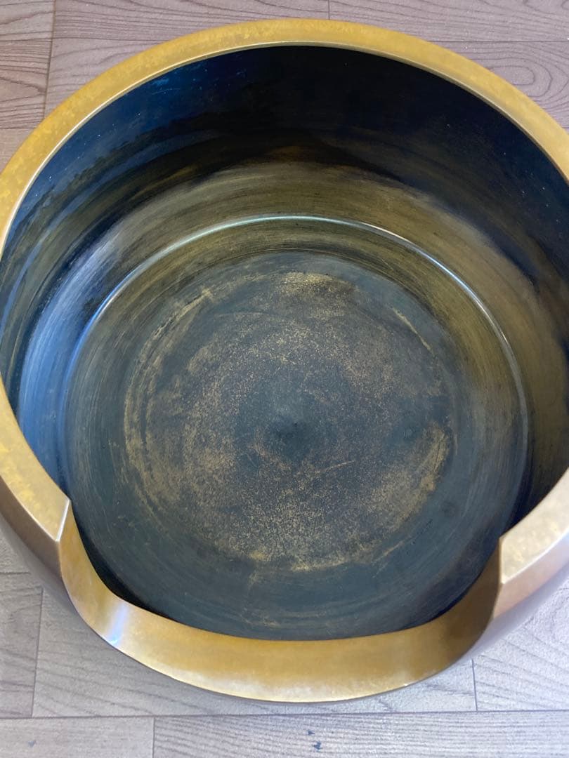 唐銅風炉 五徳 底瓦 織部敷瓦 箱付 茶道具 釜 茶釜