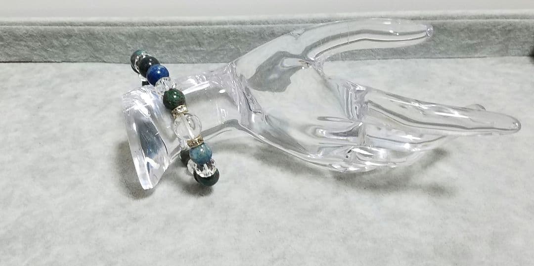 クリソコラ、水晶を使用したブレスレット