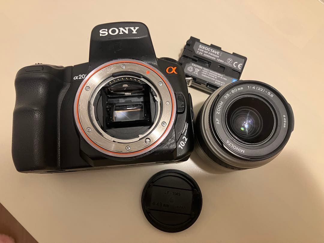 SONY α200 デジタル一眼レフカメラ MINOLTAレンズ