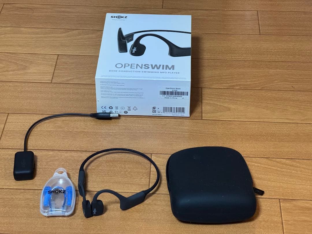 Shokz OpenSwim 骨伝導イヤホン 水泳用 MP3 防水 IP68