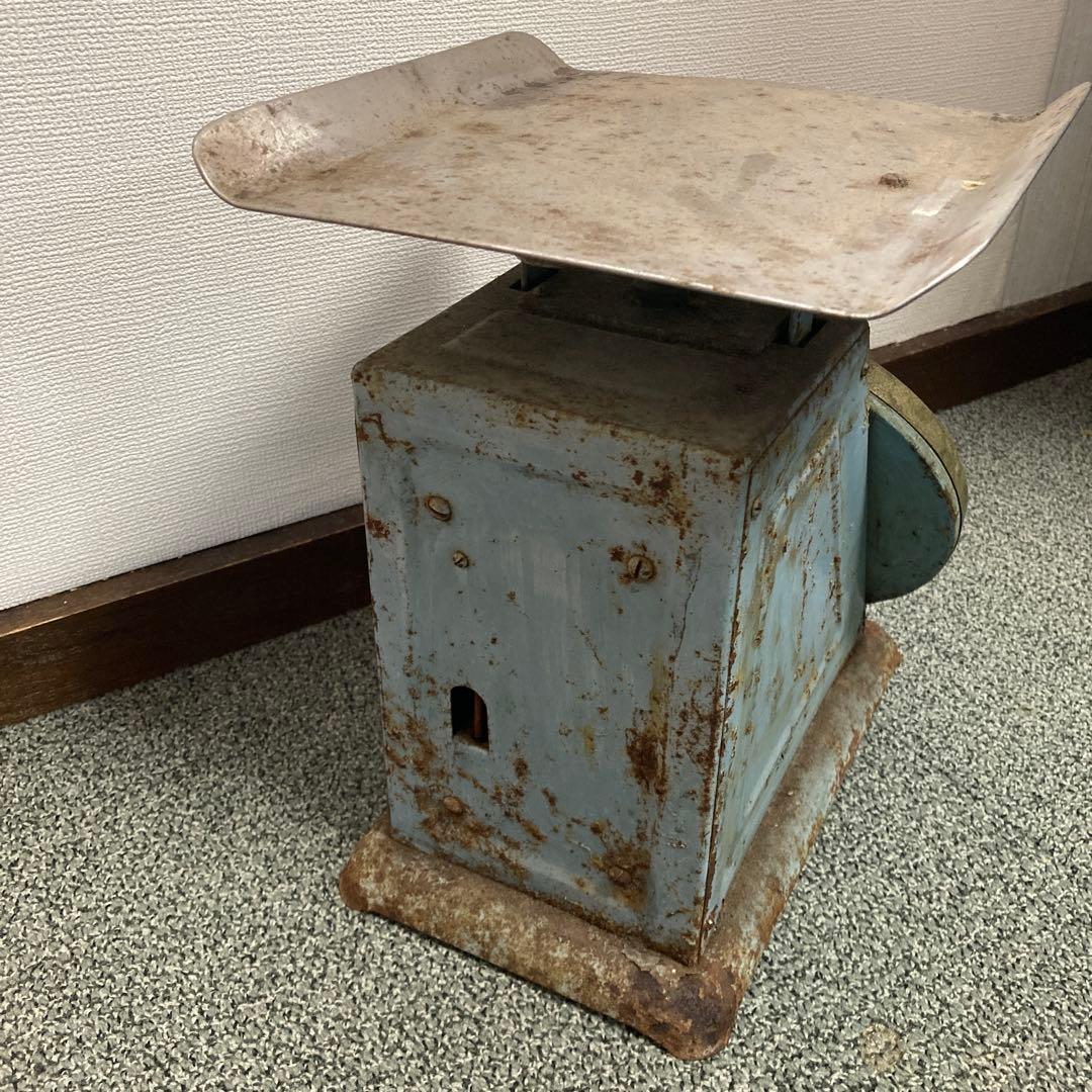 はかり 金属製　計量　重さ量　ジャンクガーデン