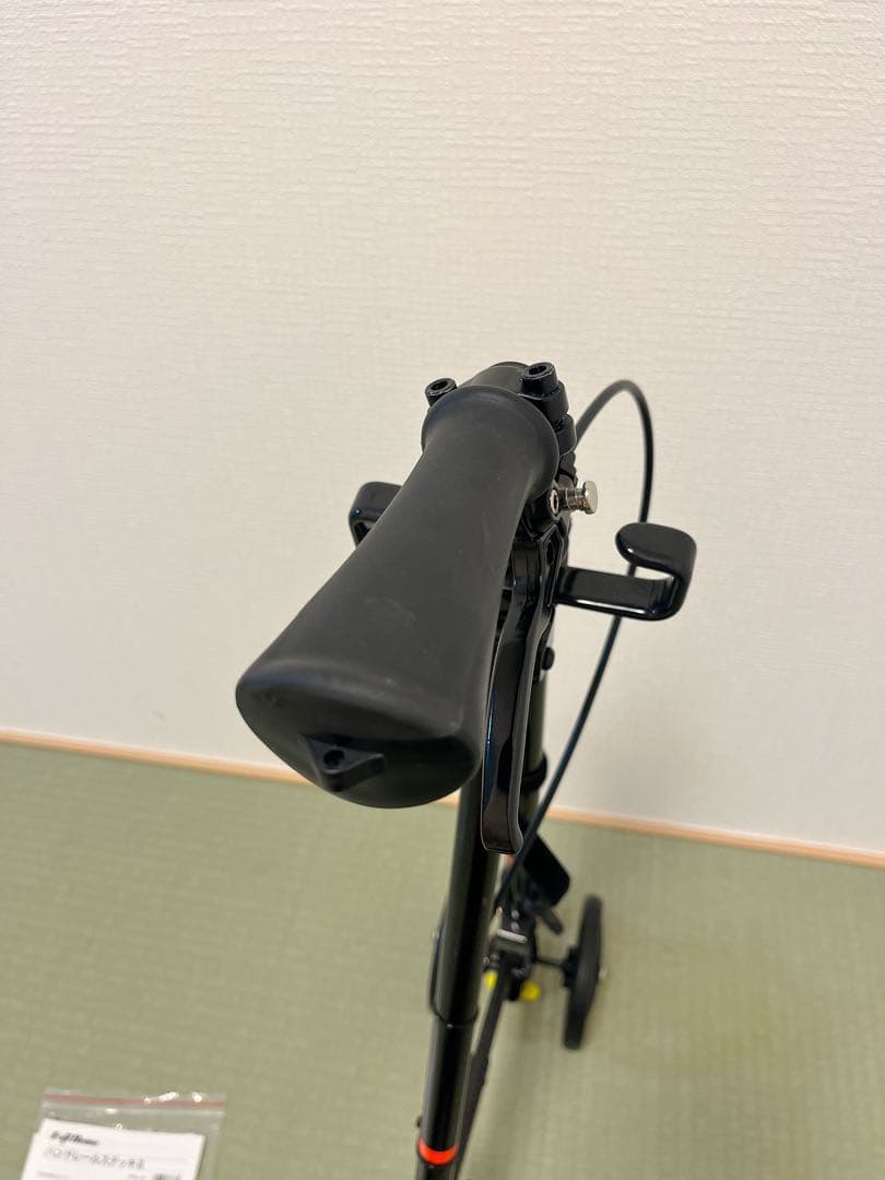 【美品】フジホーム ハンドレールステッキ2 黒 杖 歩行補助　介護 説明書付き