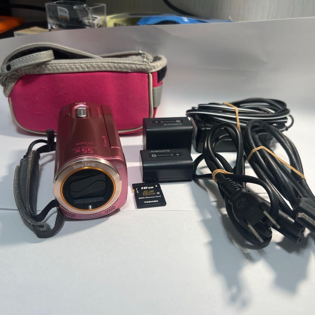 SONY HDR-CX270V ハンディカム ピンク 動作確認済 バッテリー2個