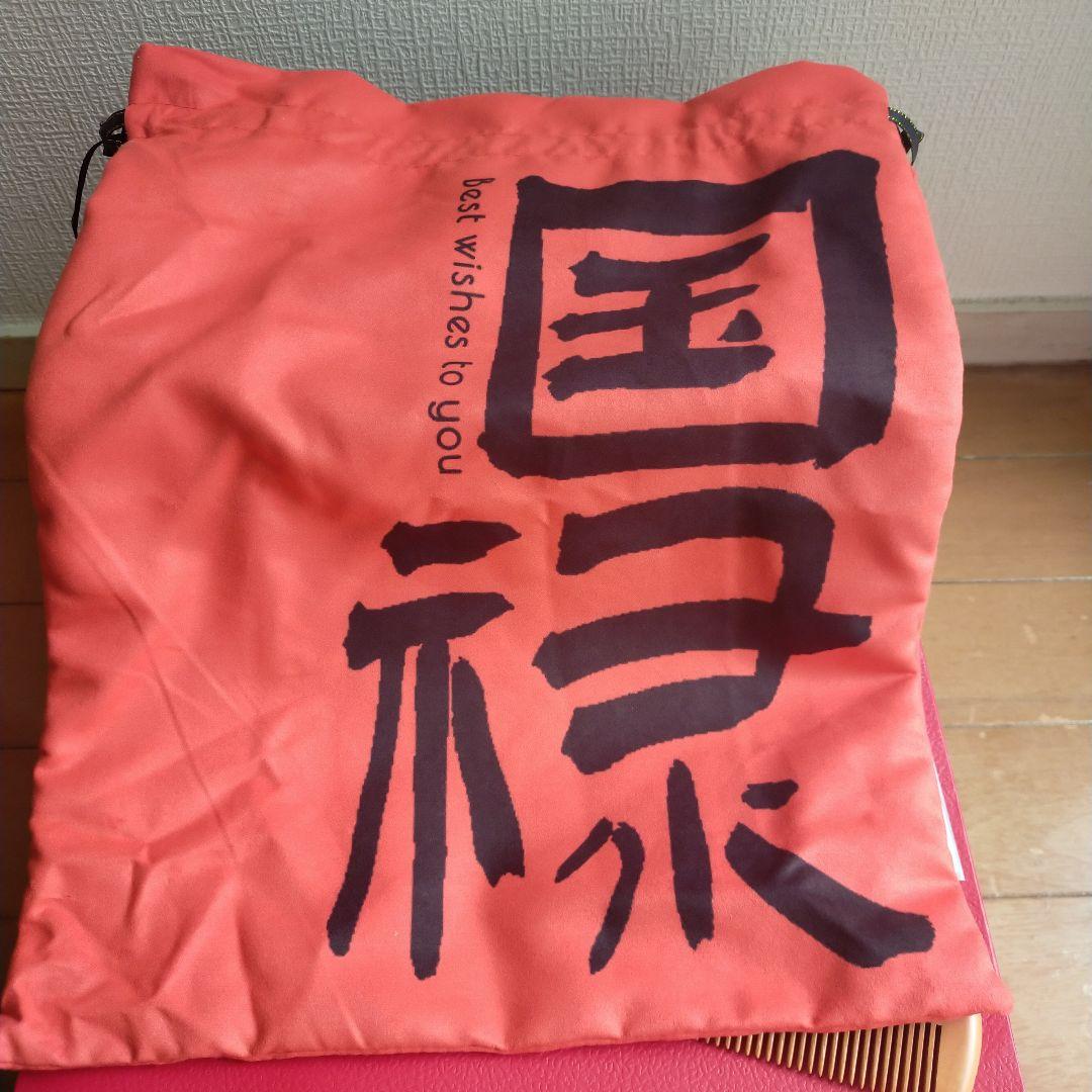 中国の伝統的な木製ジュエリーBOXと櫛 巾着袋と紙袋付