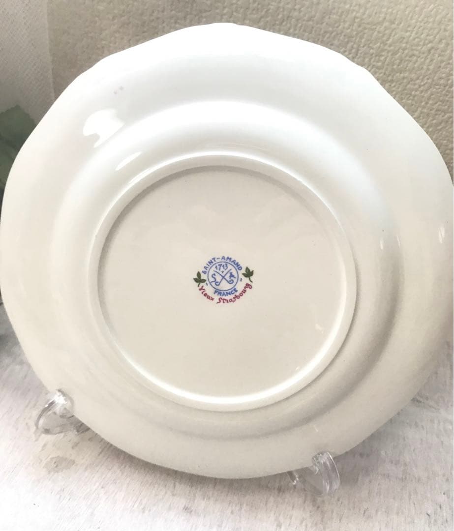 美品✨️Saint Amand サンタマン フランス　アンティーク　デザート皿
