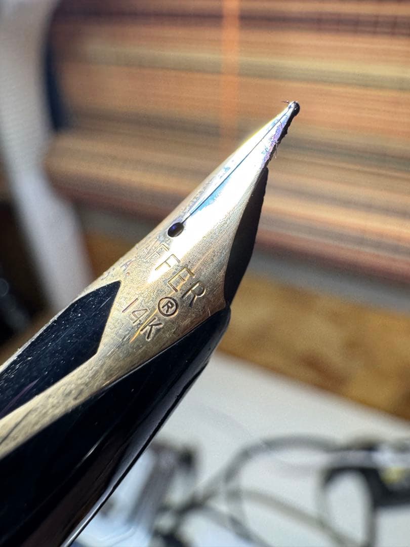 【14k】SHEAFFER シェーファー 万年筆 14K 585 黒