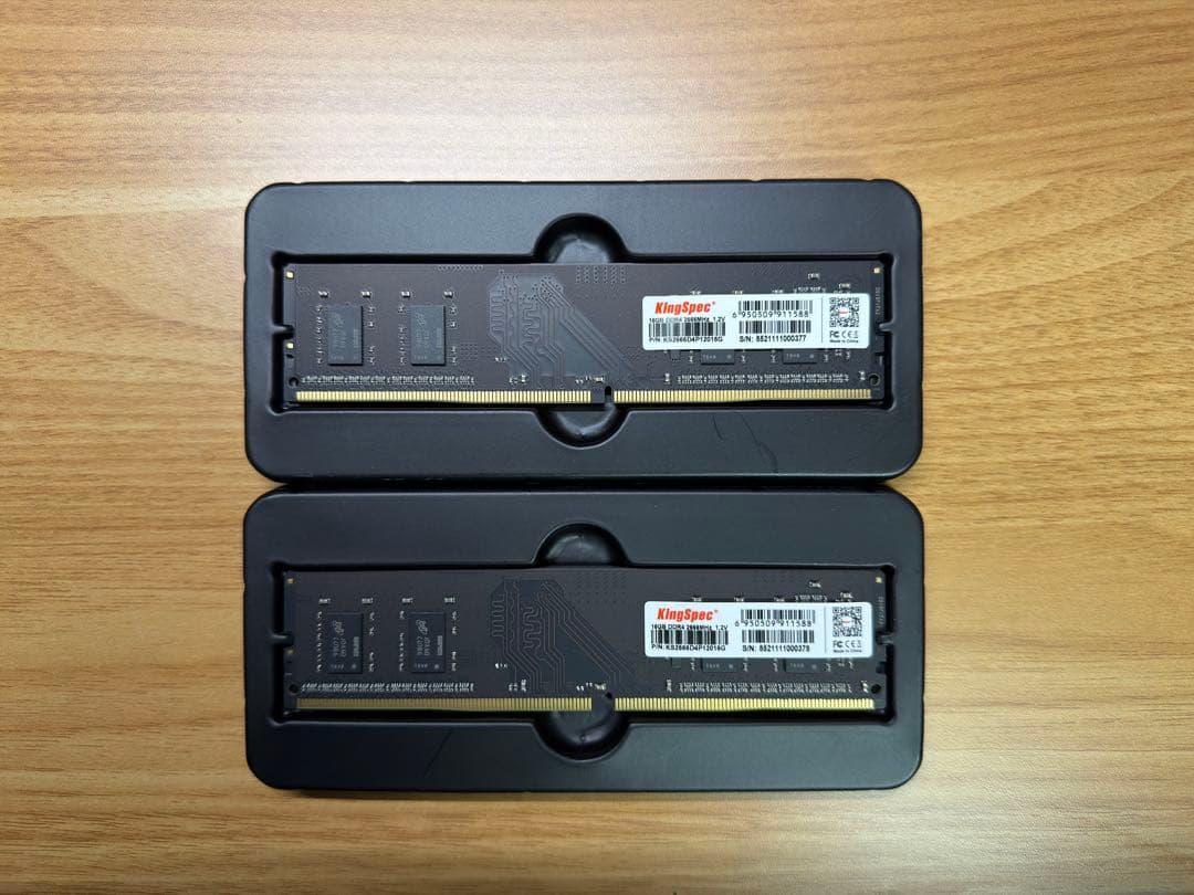 【DDR4 32GB(16GB×2枚)】KingSpec DDR4 2666M