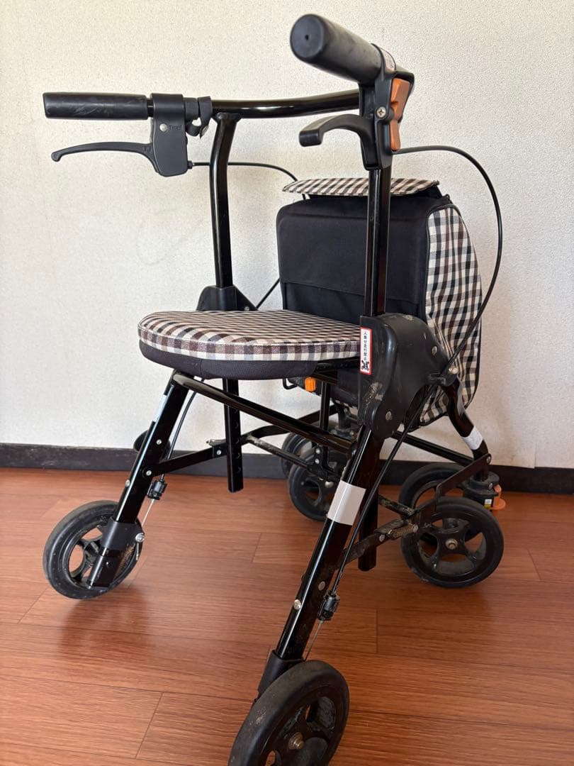 テイコブ チェック柄 シルバーカー