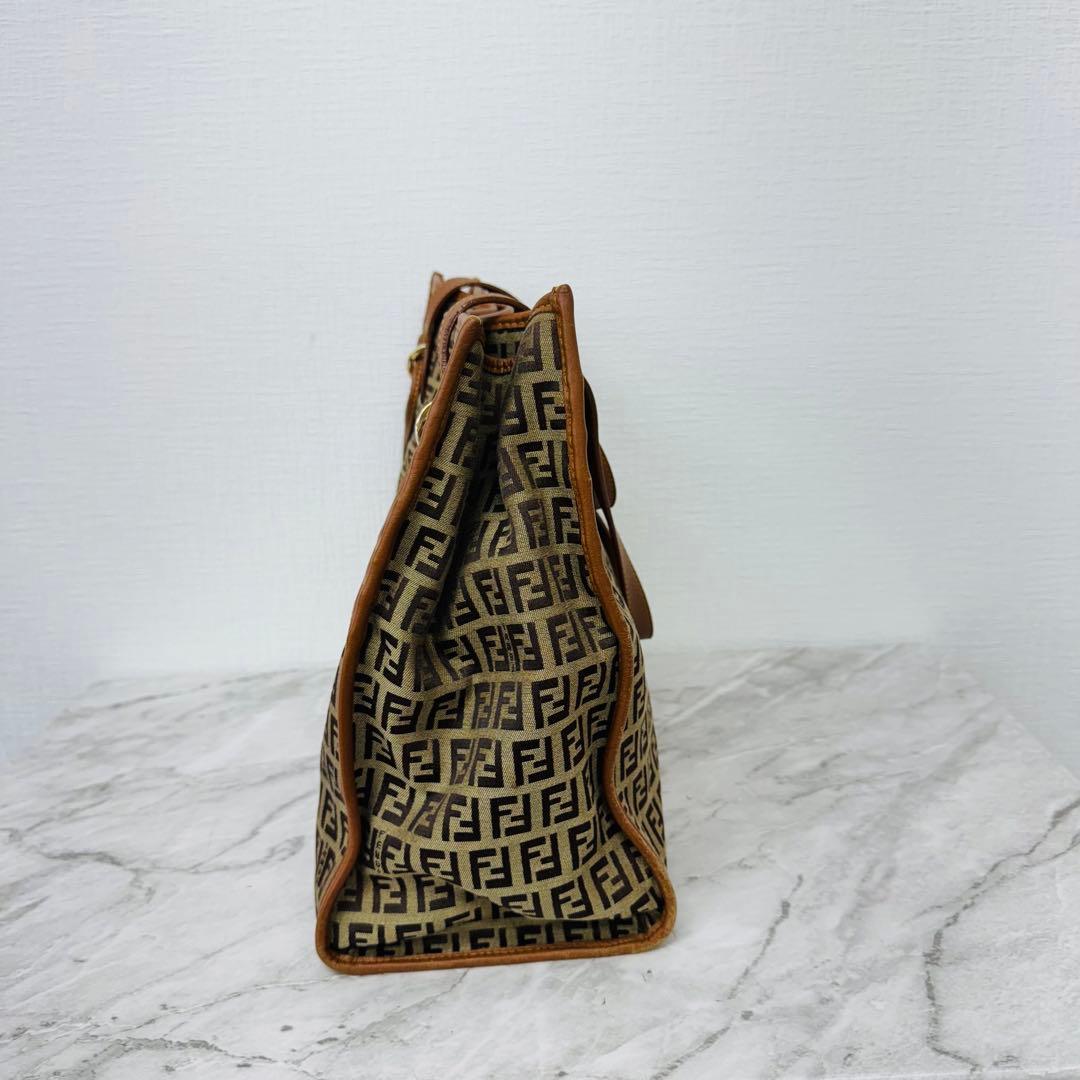 ✨FENDI✨フェンディ✨ズッキーノ✨ブラウン✨キャンバス✨トートバッグ✨