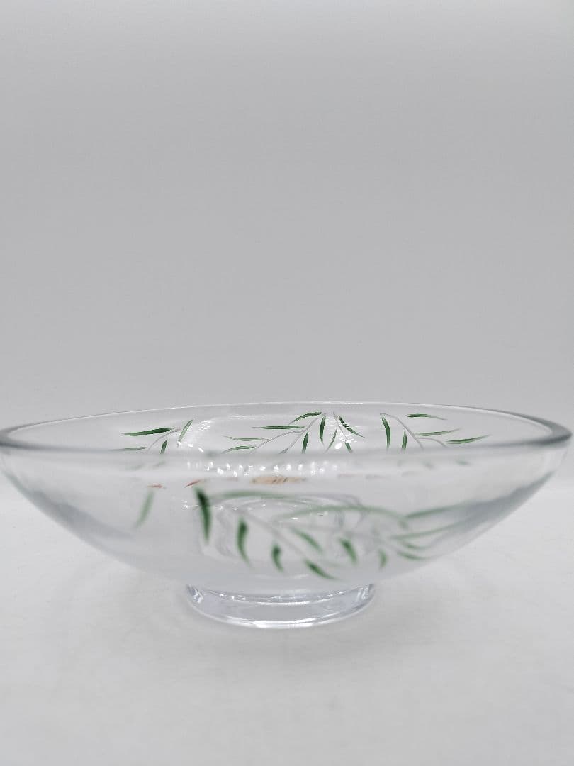 c350 【新品・未使用】義山平茶碗 ガラス めだか 八木海峰 紙箱 茶道具