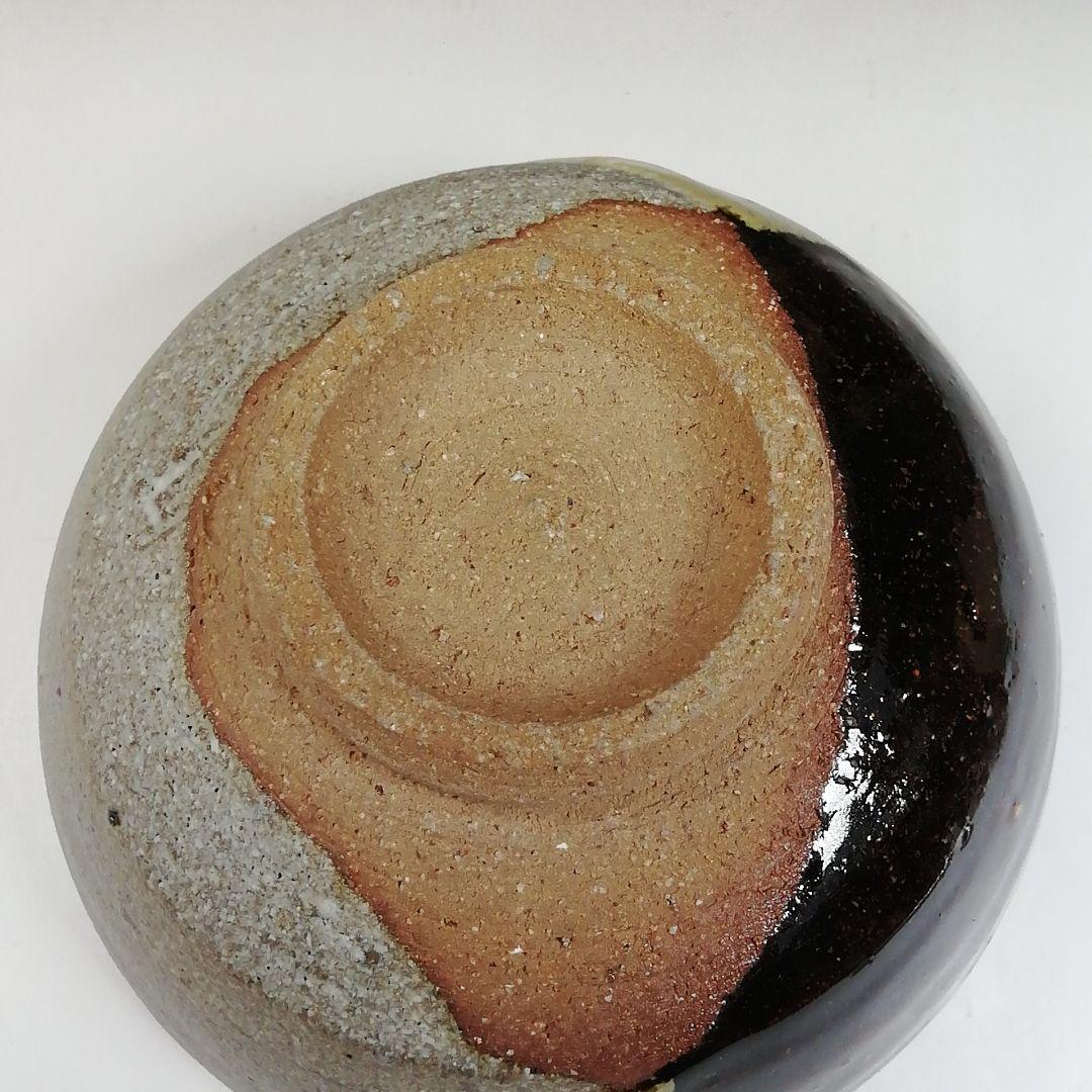 Ｔ３７　茶碗　『朝鮮唐津　切形茶碗』『不二窯　佐藤和子造』　共箱　抹茶碗　茶道具