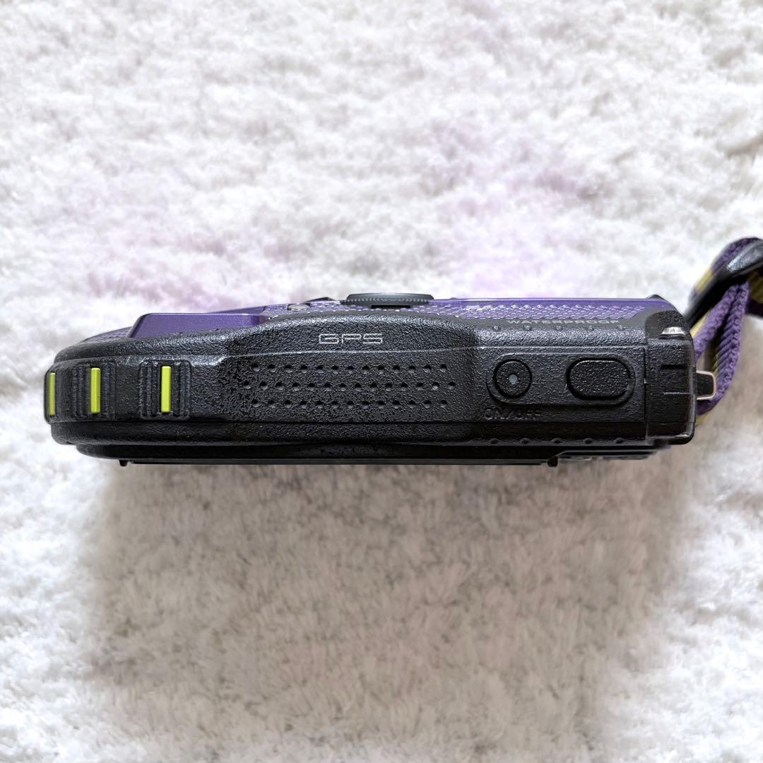 美品【動作確認済】PENTAX ペンタックス WG-3 GPS 防水コンデジ 紫
