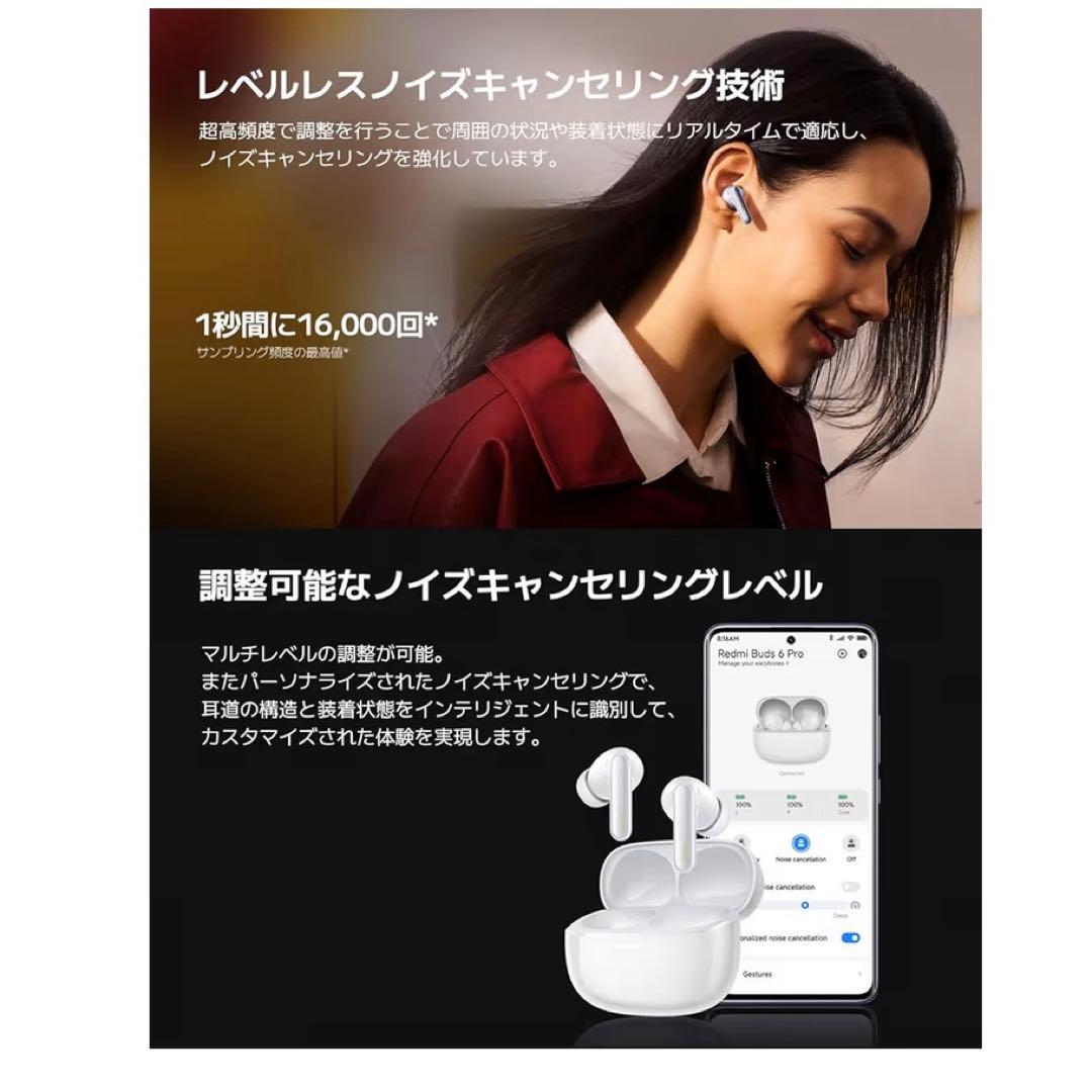 Xiaomi ワイヤレスイヤホン Redmi Buds 6 Pro